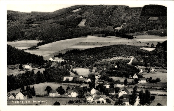 Postcard Nieder-Eslohe in Sauerland, general view