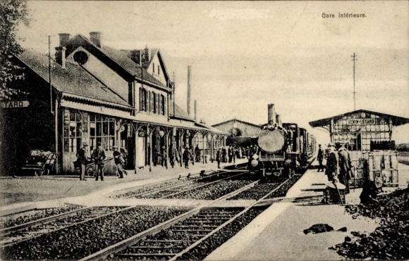Postcard Hénin Liétard Hénin Beaumont Pas de Calais, Gare interieure