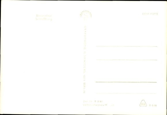 Postcard Biesenthal in Barnim, Schlossberg, street section