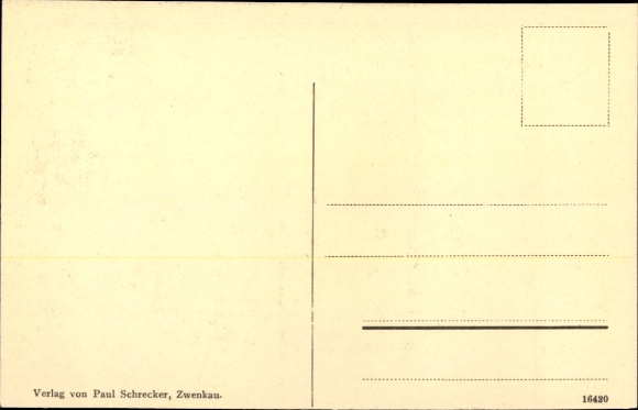 Postcard Zwenkau in Saxony, church square, monument