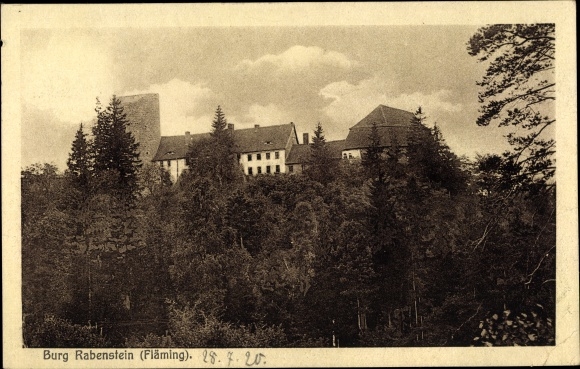 Postcard Rabenstein Fläming, Rabenstein Castle