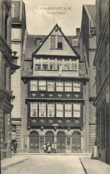 Postcard Frankfurt am Main, Rothschild House, Children