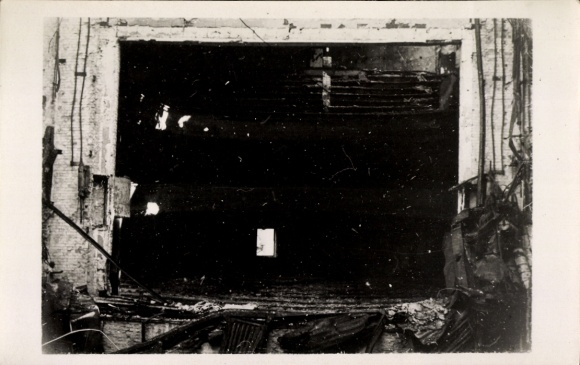 Photo Berlin Schöneberg, Theater, Nürnberger Straße, War Destruction WWII, Stage, Rubble