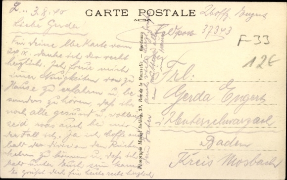 Postcard Lesparre Medoc Gironde, The Quai de la Gare, Bahnhof, Gleisseite
