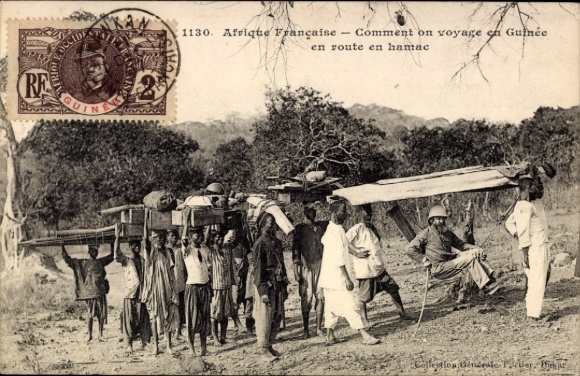 CPA Afrique, Commentaar op reis in Guinee en route en hamac