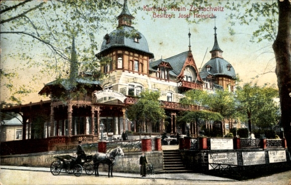 Postcard Dresden Kleinzschachwitz, Kurhaus, owner Josef Heinrich