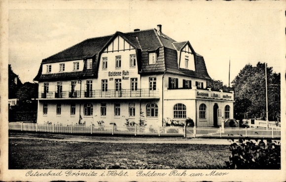 Ak Grömitz in Ostholstein, Ostseebad, Goldene Ruh am Meer, Gasthof 