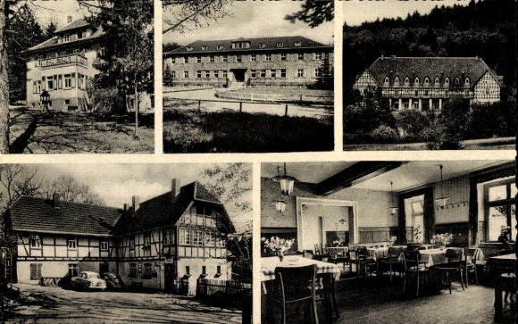 Ak Schwalmstadt in Hessen, Steinatal rusthuis, binnenaanzicht