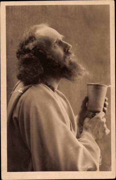 PC Oberammergau in Upper Bavaria, Jesus at the Last Supper, Passion Play 1922
