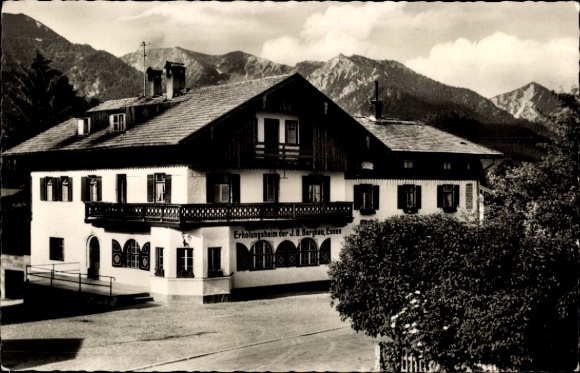 Postcard Fischbachau in Upper Bavaria, convalescent home