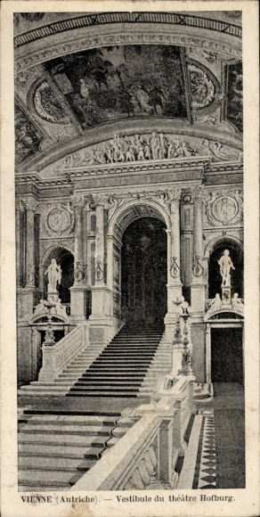 Ak Wien 1 Innere Stadt, Vestibül des Hofburgtheaters