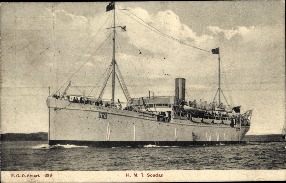 Ak Dampfer HMT Soedan, schiereiland en oosterse stoomnavigatie