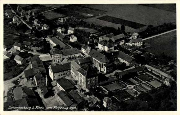 Ansichtkaart Johannesberg Fulda in Hessen, luchtfoto