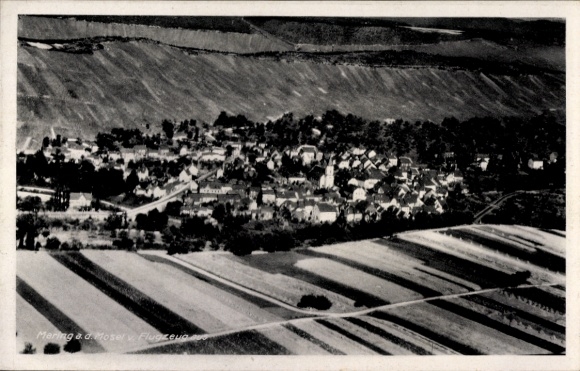 Ak Maring Noviand an der Mosel, Fliegeraufnahme