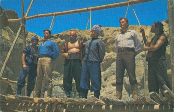 Collector's card Karl May, film scene Through wild Kurdistan, No. 475, gallows, executioner