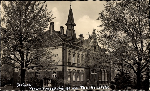 Postcard Jerichow in Saxony Anhalt, administration building of the TBC sanatorium
