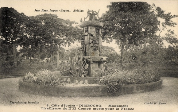 Ak Dimbokro Elfenbeinküste, Denkmal