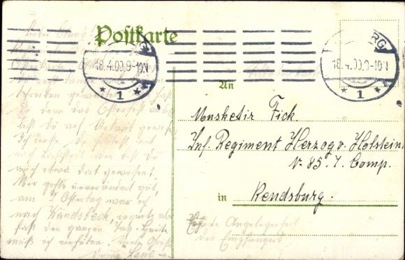 Postcard Hamburg Mitte St. Pauli, Kersten Miles Bridge