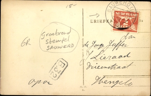 Ak Sauwerd Groningen Nederland, algemeen beeld