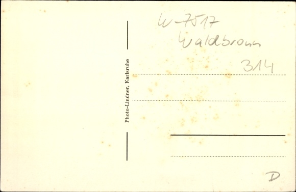 Postcard Etzenrot Waldbronn BW, bakery confectionery Café Martin