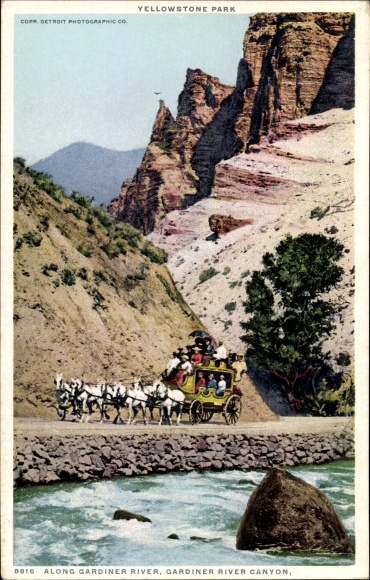 Ak Wyoming VS, Yellowstone National Park, Gardiner River Canyon
