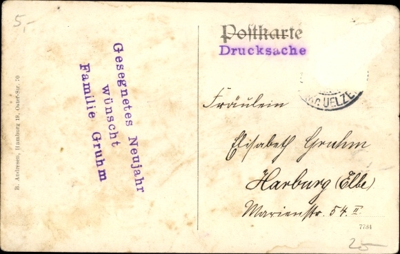 Postcard Velgen Hanstedt Niedersachsen, Ortspartie, Kinder