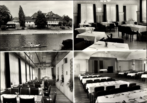Postcard Paulsdorf Dippoldiswalde in the Eastern Ore Mountains, Gasthof Seeblick on the Maltertalsperre, interior