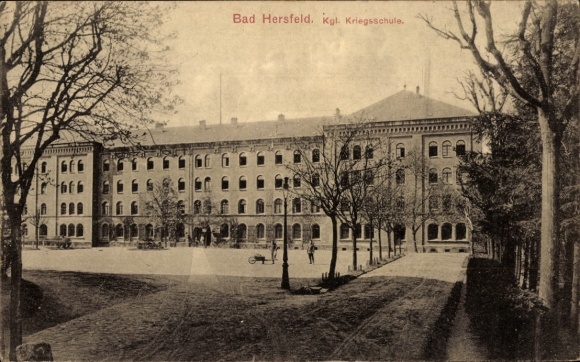 Postcard Bad Hersfeld Hessen, War School