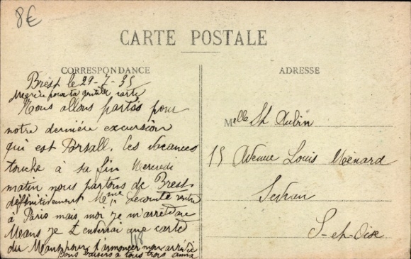 Postcard Plougonvelin Finistère, Pointe de Saint Mathieu, Le Sémaphore