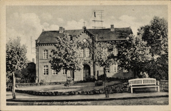 Postcard Osterburg in der Altmark, St. Georg Hospital