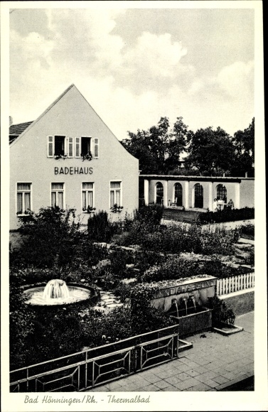Postcard Bad Hönningen am Rhein, thermal baths