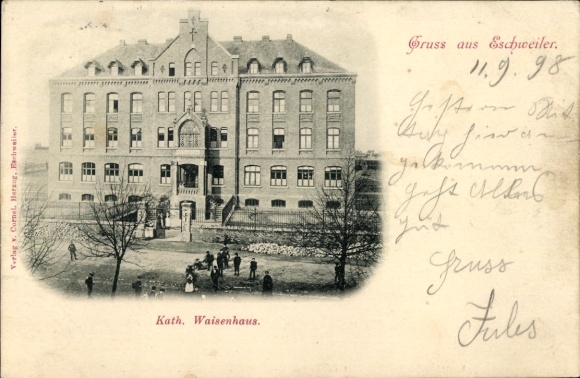 Postcard Eschweiler North Rhine Westphalia, Catholic Orphanage