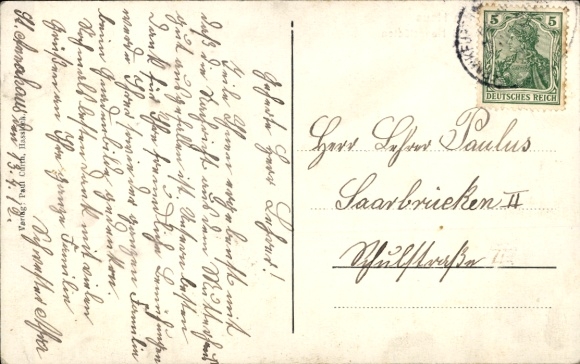 Postcard Bleiderdingen Hoppstädten Weiersbach im Nahetal, St. Anna House
