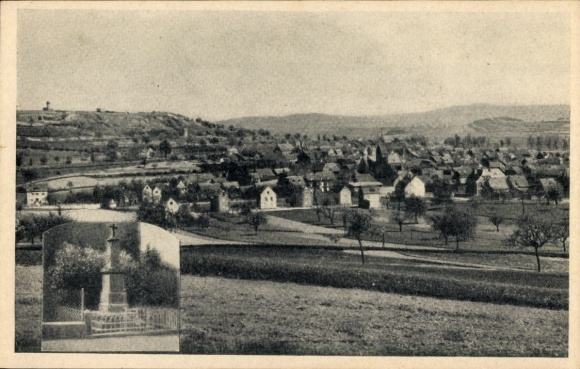 KP Thür w Nadrenii-Palatynacie, panorama miasta, pomnik, widok ogólny