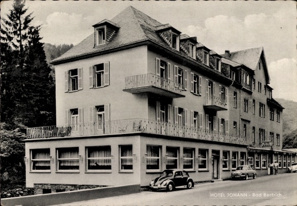 Postcard Bad Bertrich on the Mosel Eifel, Hotel Johann