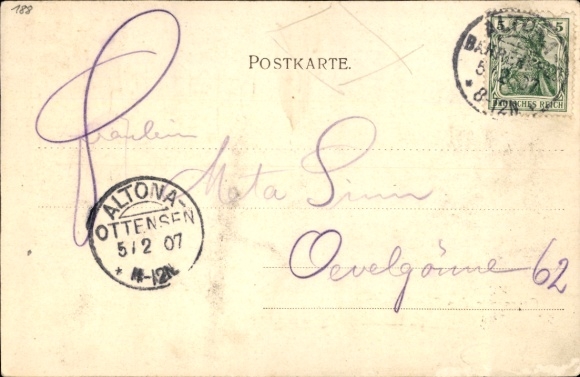 Postcard Hamburg Altona Bahrenfeld, Zur Sporthalle