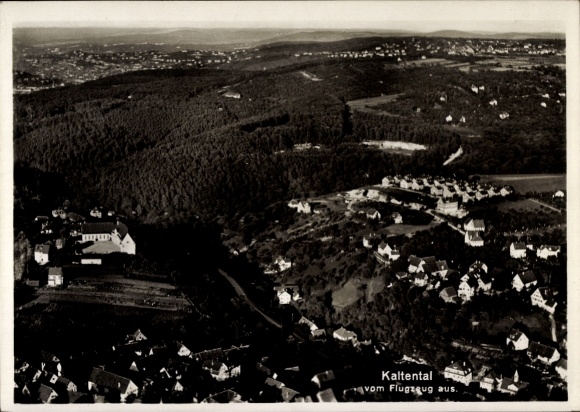 Postcard Kaltental in Allgäu Swabia, aerial photograph