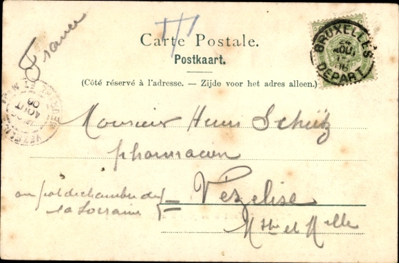 Postcard Alberta, Yacht of His Majesty the King of the Belgians