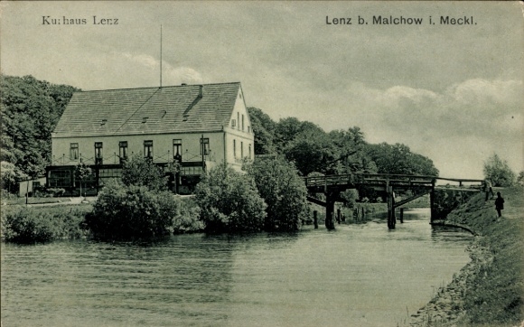 Ak Lenz Malchow Mecklenburg, Kurhaus