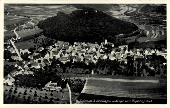 Postcard Hermaringen an der Brenz Württemberg, aerial photograph
