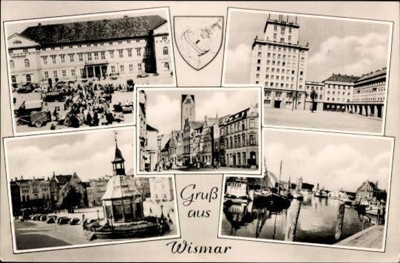 8 alte Ak Hansestadt Wismar, diverse Ansichten