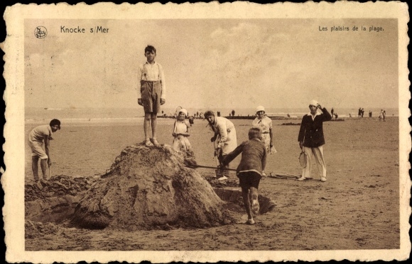 Postcard Knokke Heist Heyst Knocke sur Mer Westflandern, Les plaisirs de la plage