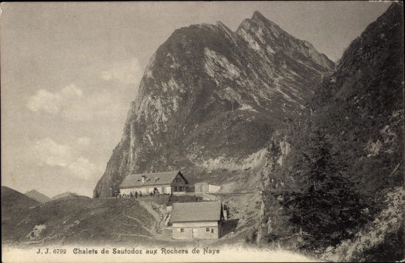 KP Veytaux Canton of Vaud, Rochers de Naye, Chalets de Sautodoz, góry, przyroda, krajobraz