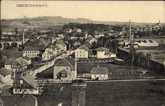 Ansichtkaart Oberoderwitz Oderwitz in Oberlausitz, overzicht