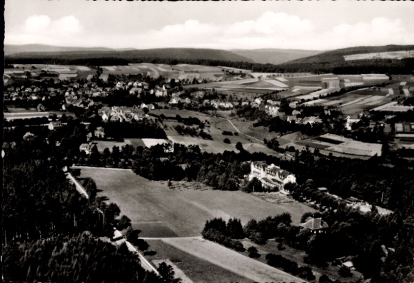 Postcard Schömberg in the Black Forest Württemberg, aerial photograph