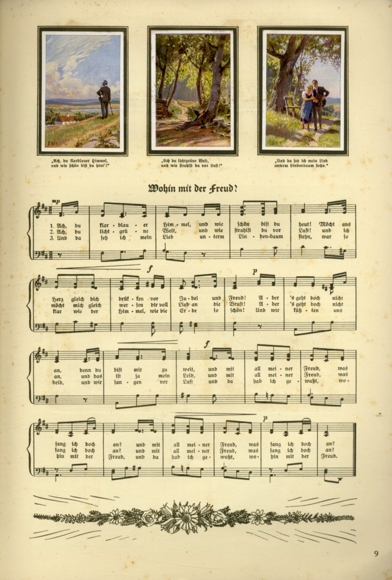 German folk songs in pictures II collection picture album Kathreiner Munich 1934