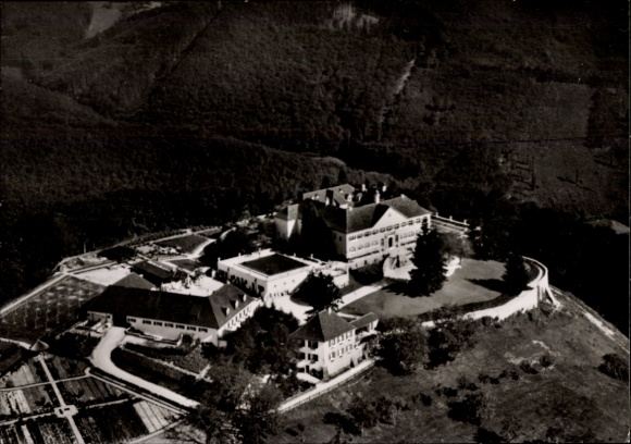 Postcard Obereggenen Schliengen in the Black Forest, Bürgeln Castle, aerial photograph