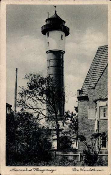 Ak Nordseebad Wangeroog Wangerooge in Ostfriesland, Leuchtturm, Wald, Nordseebad Wangerooge