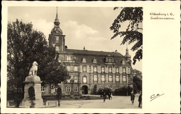 Postcard Oldenburg in the Grand Duchy of Oldenburg, State Museum