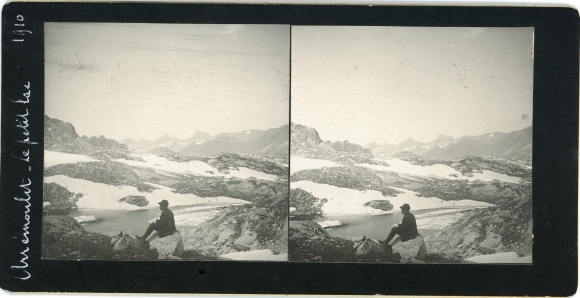 Stereo photo Pyrénées Atlantiques, Lacs d'Arrémoulit, le Petit Lac